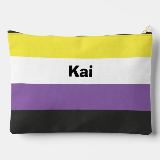 Nonbinary Pride Flag Name of Monogram Etui (Achterkant)
