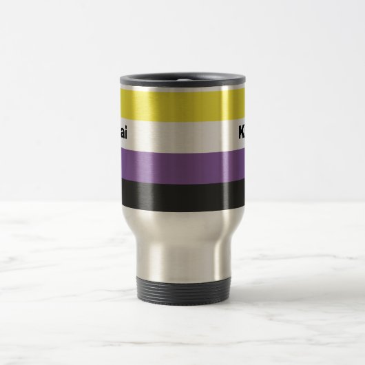 Nonbinary Pride Flag Name of Monogram Reisbeker (Center)