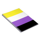 Nonbinary Pride Flag Notitieboek (Rechterzijde)