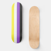 Nonbinary Pride Flag Persoonlijk Skateboard (Voorkant)