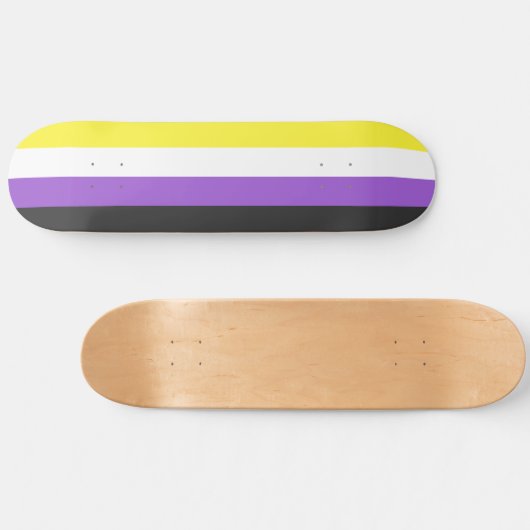 Nonbinary Pride Flag Persoonlijk Skateboard (Horizontaal)