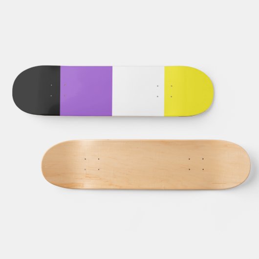 Nonbinary Pride Flag Persoonlijk Skateboard (Horizontaal)