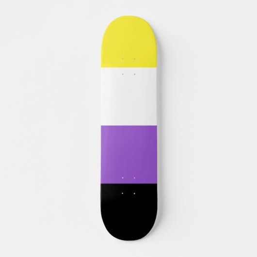 Nonbinary Pride Flag Persoonlijk Skateboard (Voorkant)