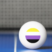 Nonbinary Pride Flag Pingpongbal (Net)