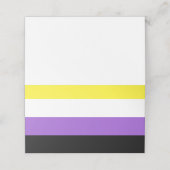 Nonbinary Pride Flag Plaatskaartje (Buitenkant ongevouwen)