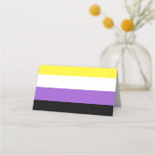 Nonbinary Pride Flag Plaatskaartje (Voorkant)
