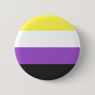 Nonbinary Pride Flag Ronde Button 5,7 Cm