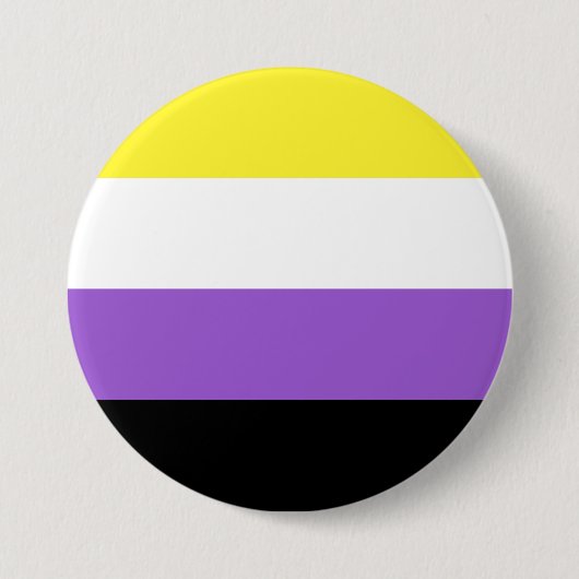 Nonbinary Pride Flag Ronde Button 7,6 Cm (Voorkant)