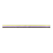 Nonbinary Pride Flag Satijnen Lint (Voorkant)