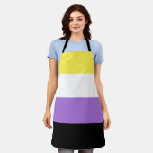 Nonbinary Pride Flag Schort (Gedragen)