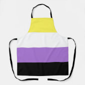 Nonbinary Pride Flag Schort (Voorkant)