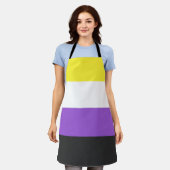 Nonbinary Pride Flag Schort (Gedragen)
