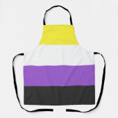 Nonbinary Pride Flag Schort (Voorkant)