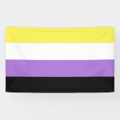 Nonbinary Pride Flag Spandoek (Horizontaal)