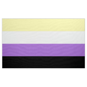 Nonbinary Pride Flag Stof