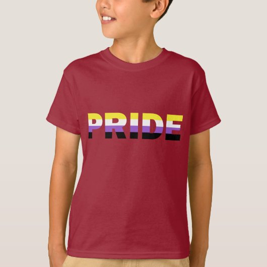 Nonbinary Pride Flag T-shirt (Voorkant)
