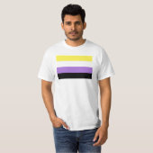 Nonbinary Pride Flag T-shirt (Voorkant volledig)