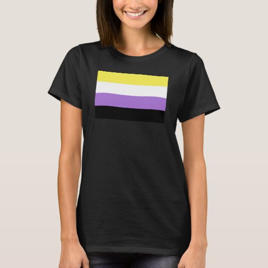 Nonbinary Pride Flag T-shirt (Voorkant)