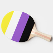 Nonbinary Pride Flag Tafeltennisbatje (Zijkant)