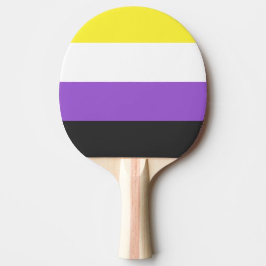 Nonbinary Pride Flag Tafeltennisbatje (Voorkant)