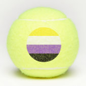 Nonbinary Pride Flag Tennisballen (Voorkant)