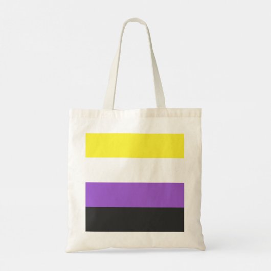 Nonbinary Pride Flag Tote Bag (Achterkant)