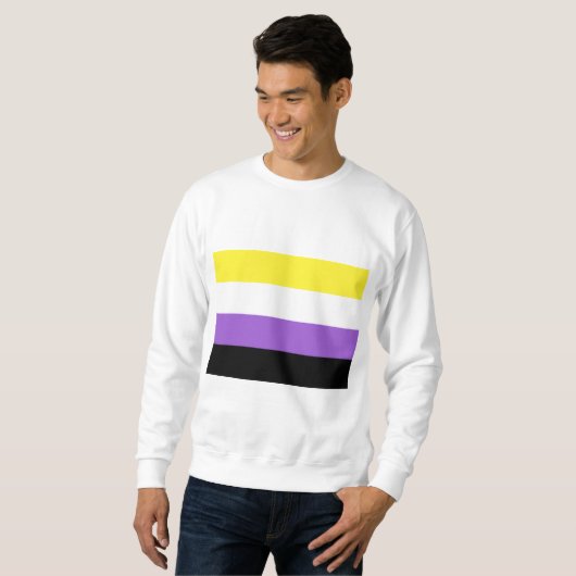 Nonbinary Pride Flag Trui (Voorkant volledig)