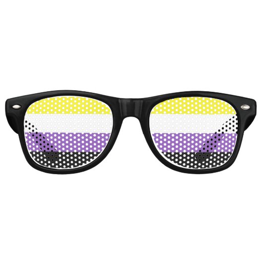 Nonbinary Pride Flag Zonnebril (Voorkant)