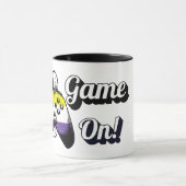 Nonbinary Pride Game On Tiger Paw Controller Mug Mok (Midden)
