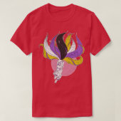 Nonbinary Pride Kitsune T-shirt (Design voorkant)