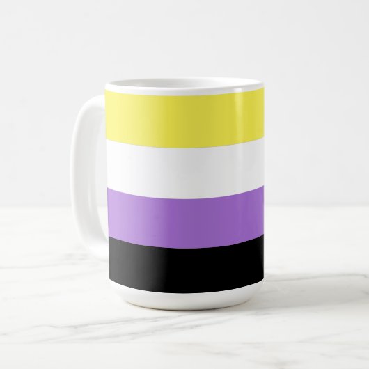 Nonbinary Pride Koffiemok (Voorkant links)