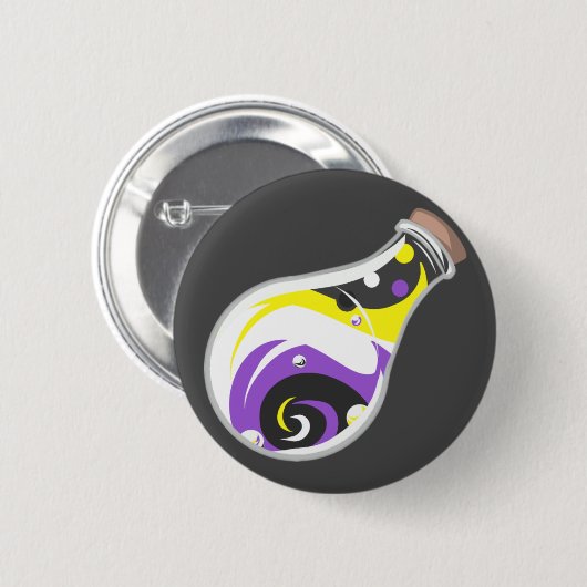 Nonbinary Pride Potion Button (Voorkant /achterkant)