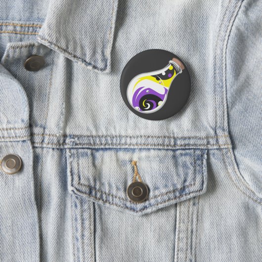 Nonbinary Pride Potion Button (In situ)