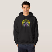 Nonbinary Pride Rainbow Hoodie (Voorkant volledig)