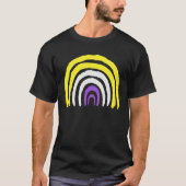 Nonbinary Pride Rainbow T-shirt (Voorkant)