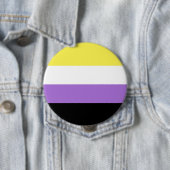 Nonbinary Pride Ronde Button 4,0 Cm (In situ)