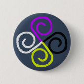 Nonbinary Pride Ronde Button 5,7 Cm (Voorkant)