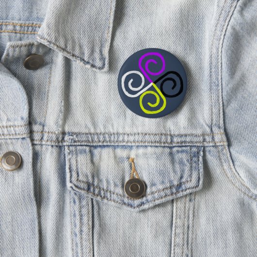Nonbinary Pride Ronde Button 5,7 Cm (In situ)