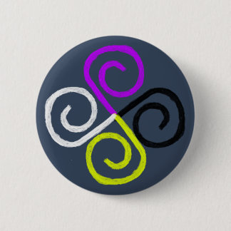 Nonbinary Pride Ronde Button 5,7 Cm