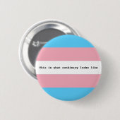 Nonbinary pride ronde button 5,7 cm (Voorkant /achterkant)