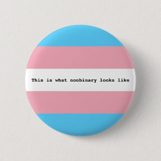 Nonbinary pride ronde button 5,7 cm