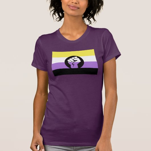 Nonbinary Pride T-Shirt (Voorkant)