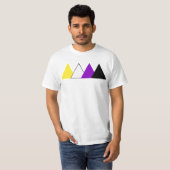 Nonbinary Pride T-shirt van de Driehoek (Voorkant volledig)