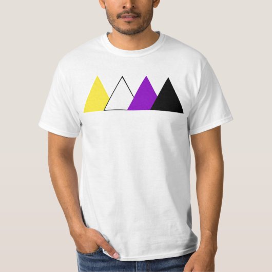 Nonbinary Pride T-shirt van de Driehoek (Voorkant)