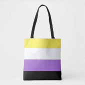 Nonbinary Pride Tote Bag (Voorkant)