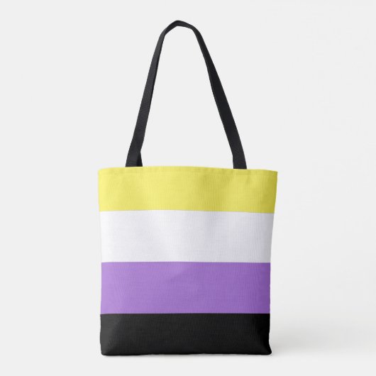 Nonbinary Pride Tote Bag (Achterkant)