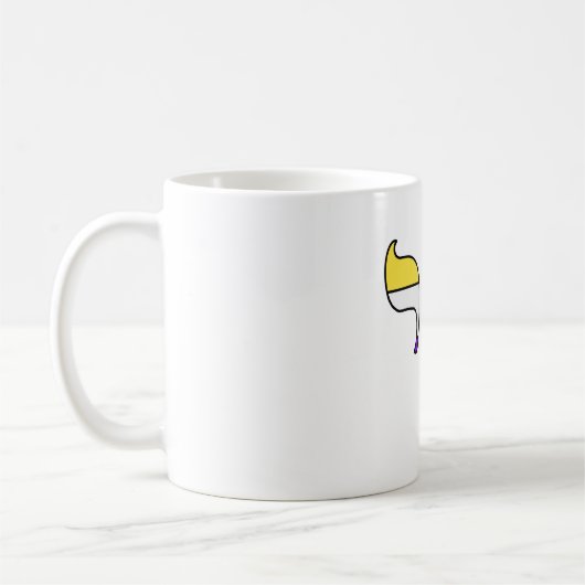Nonbinary Pride-vlag Chai Koffiemok (Links)
