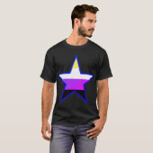 Nonbinary Pride Vlag Ster T-shirt (Voorkant volledig)