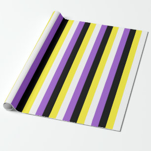 Nonbinary Pride-vlag Verticaal Cadeaupapier