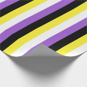Nonbinary Pride-vlag Verticaal Cadeaupapier (Hoek)